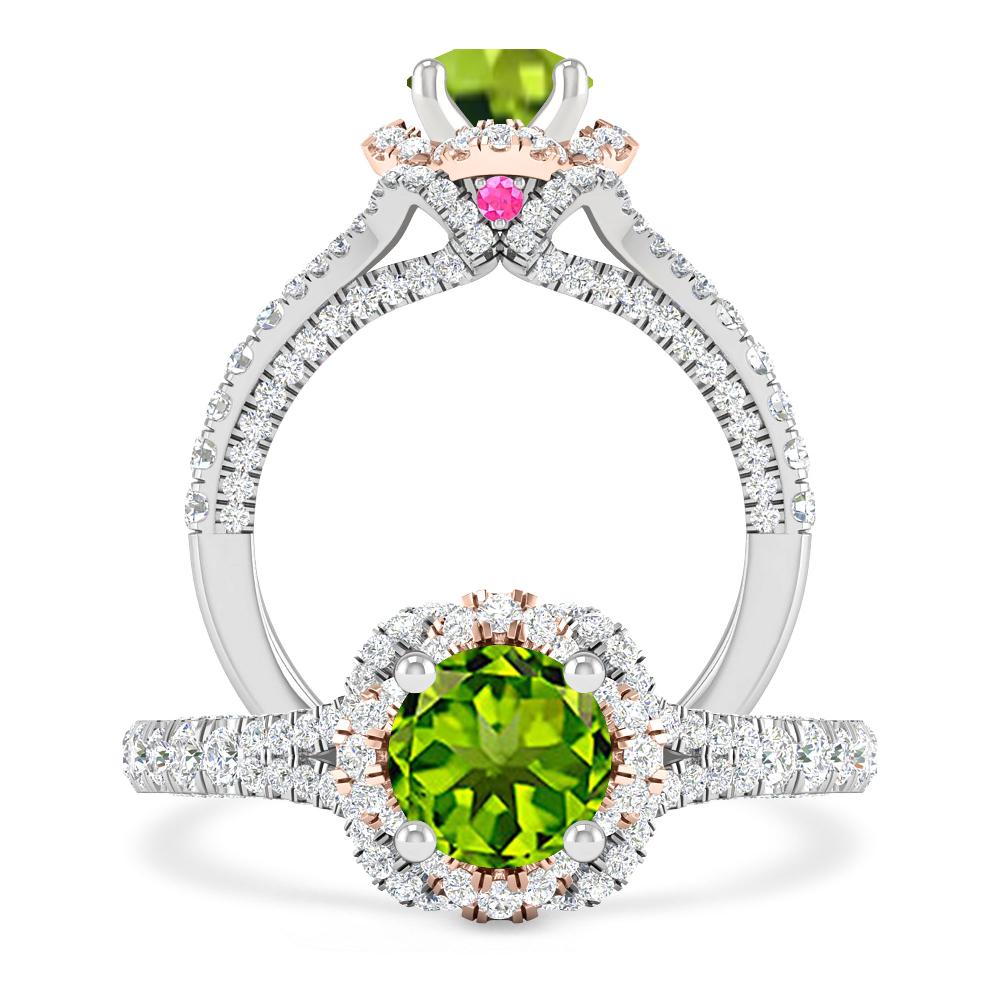 White Gold - Peridot