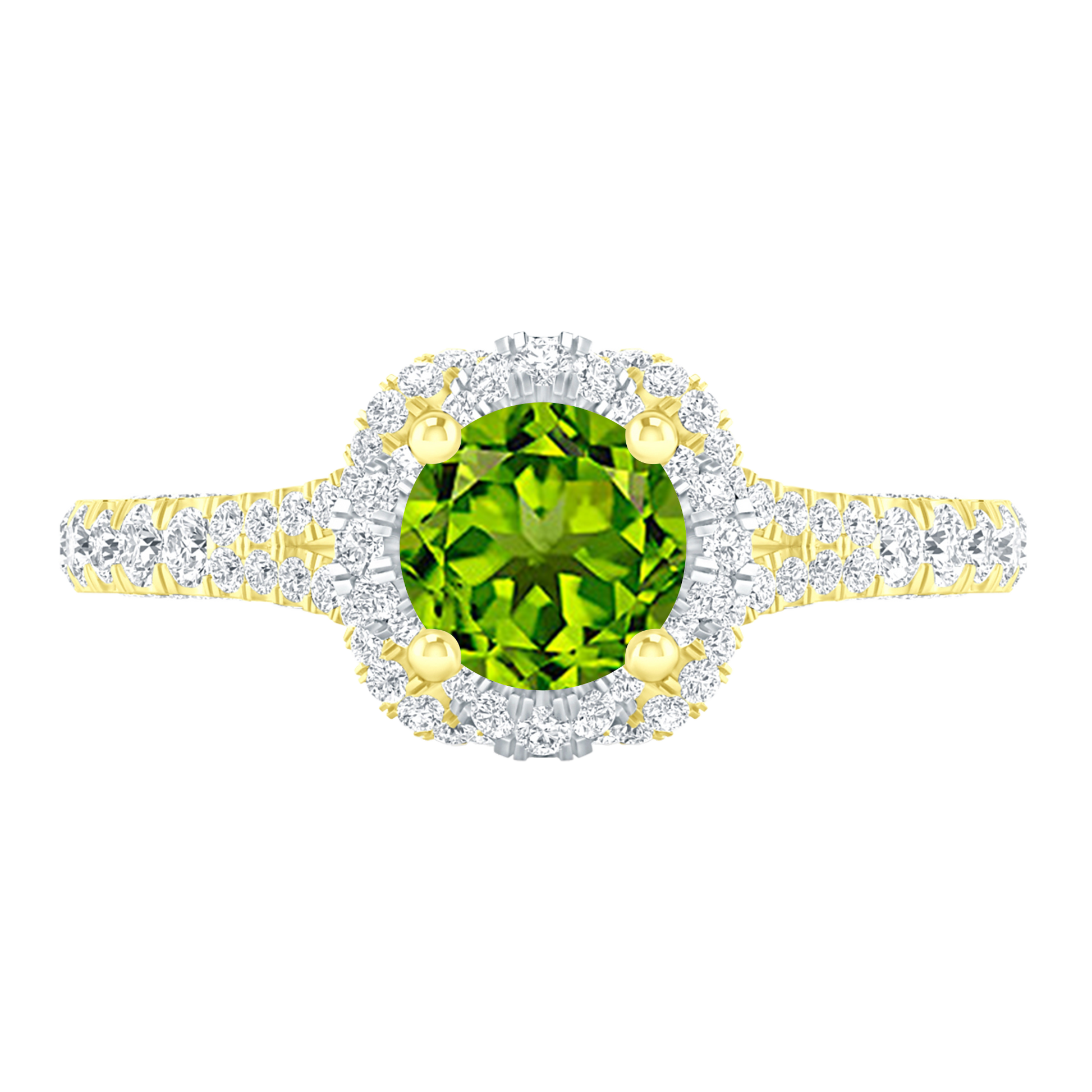 Yellow Gold - Peridot