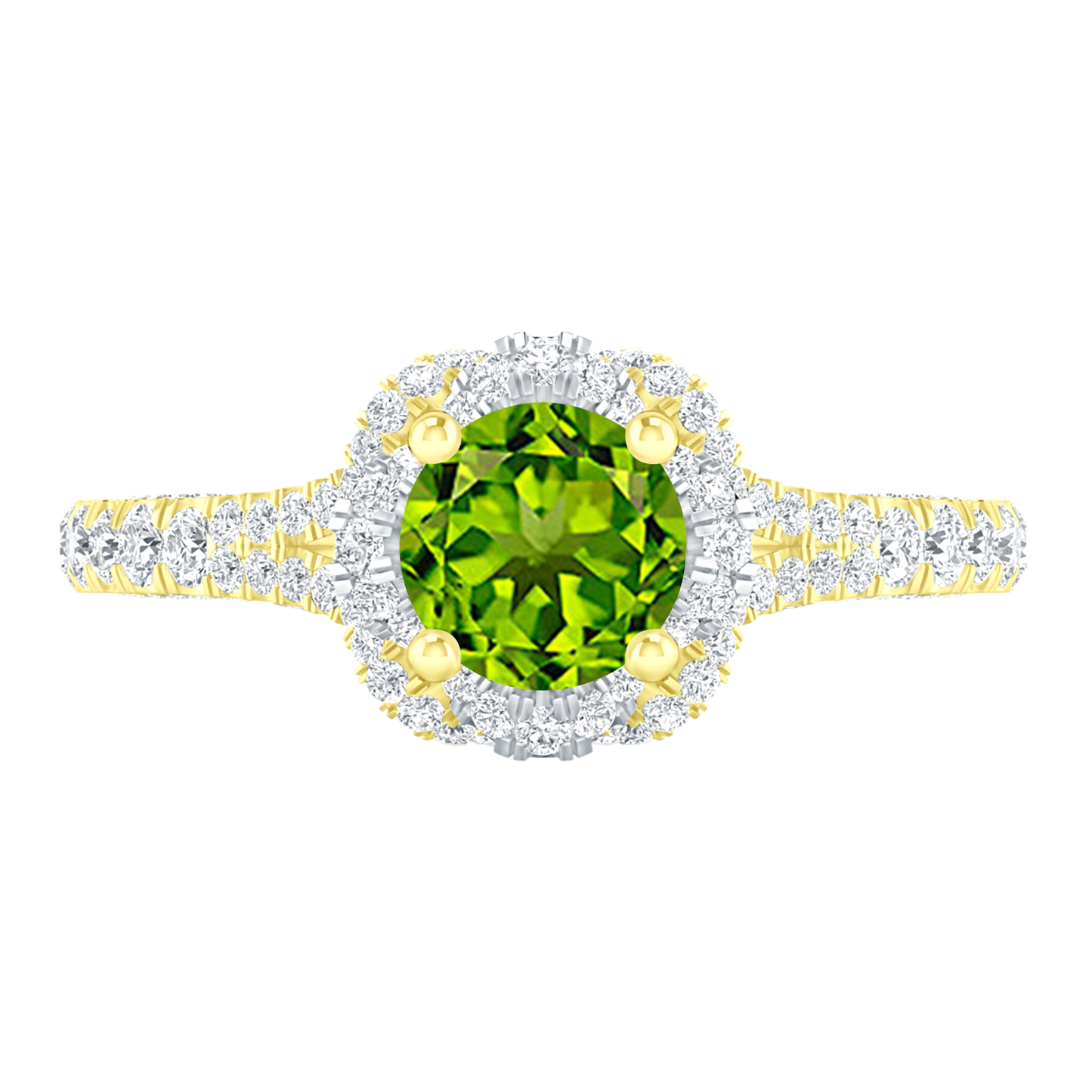 Yellow Gold - Peridot