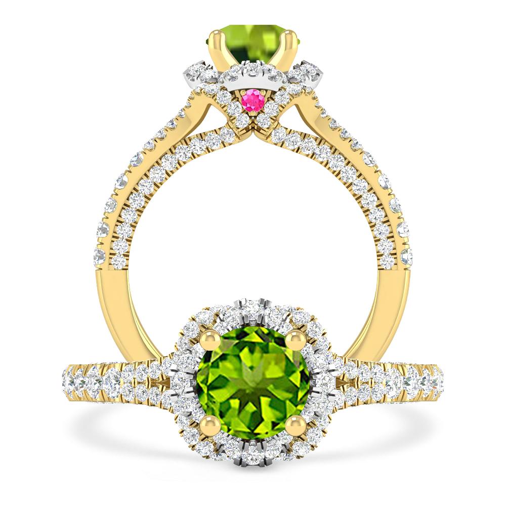 Yellow Gold - Peridot