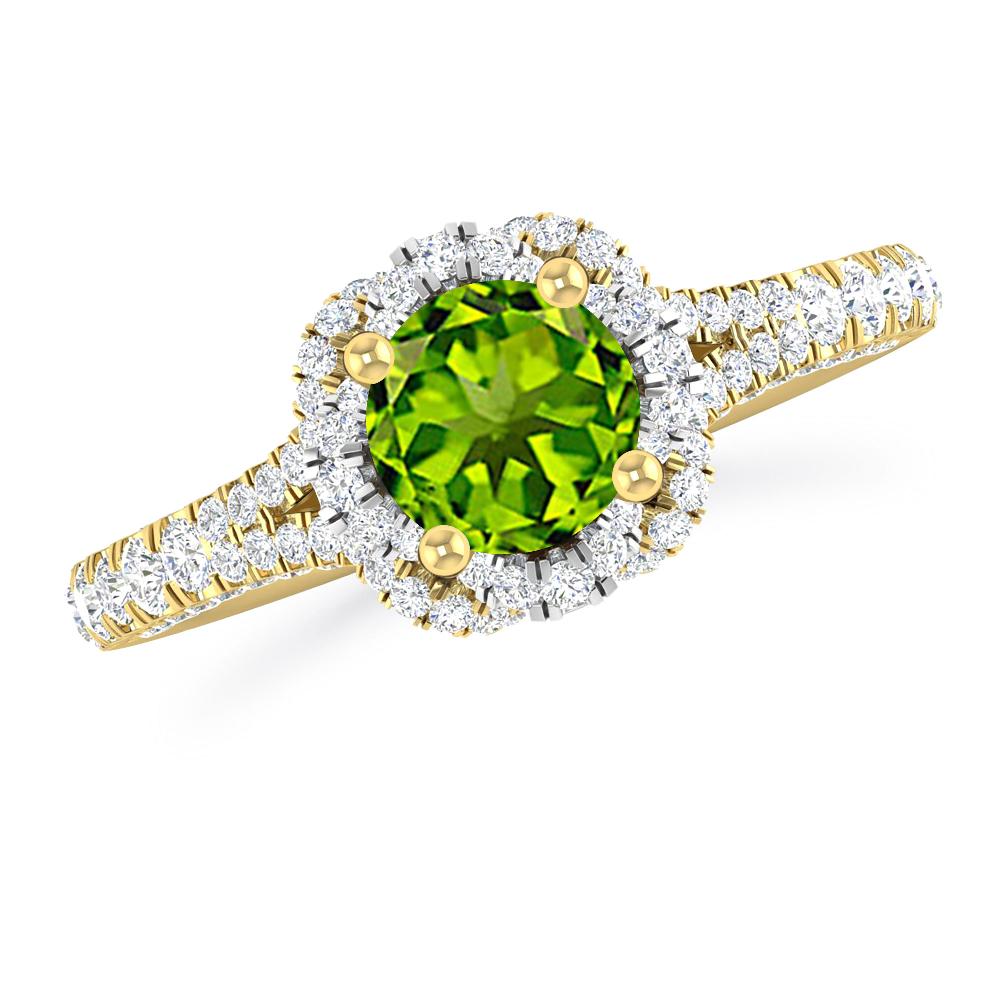 Yellow Gold - Peridot