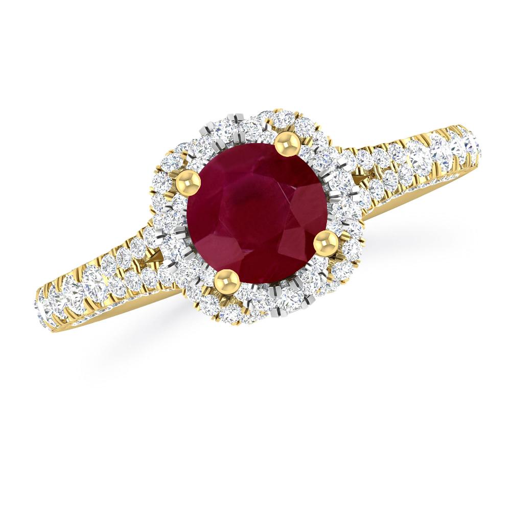 Yellow Gold - Ruby