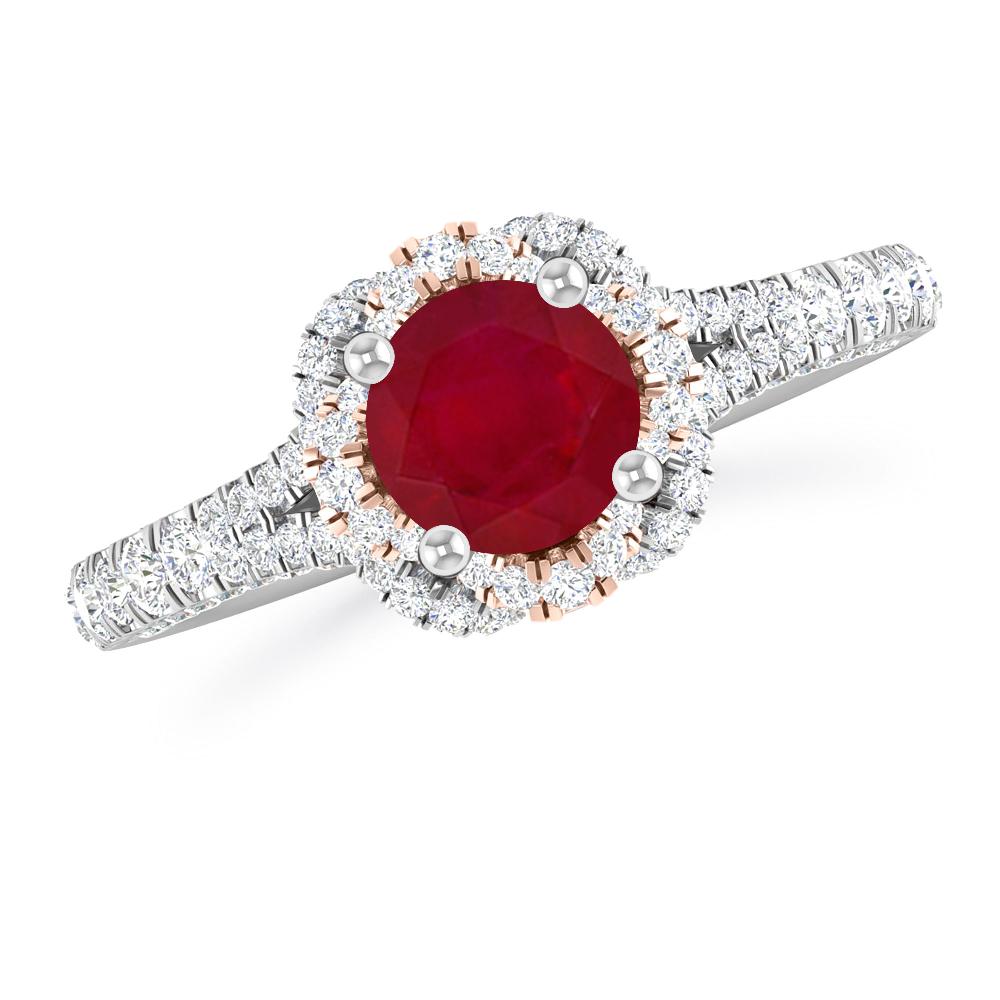 White Gold - Ruby