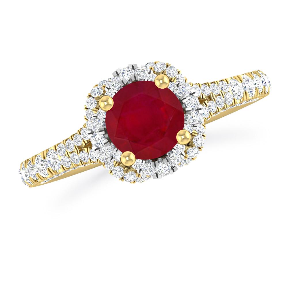 Yellow Gold - Ruby