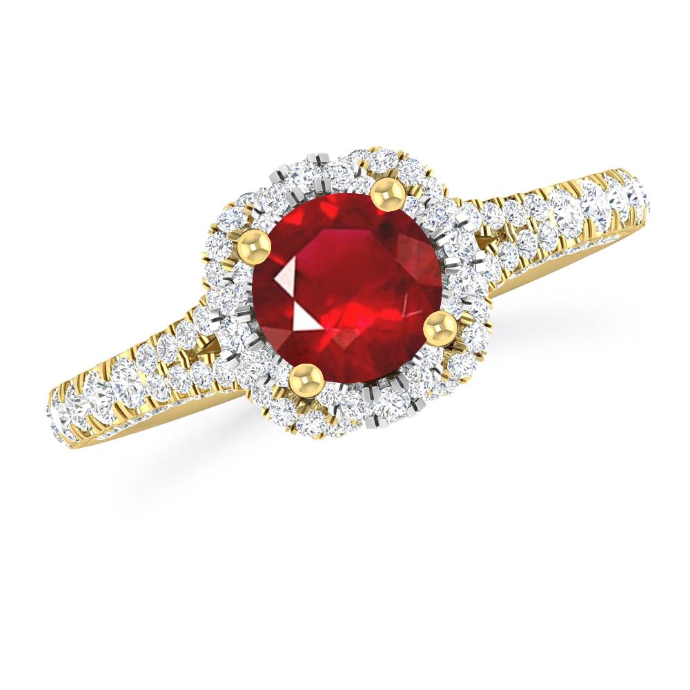 Yellow Gold - Ruby