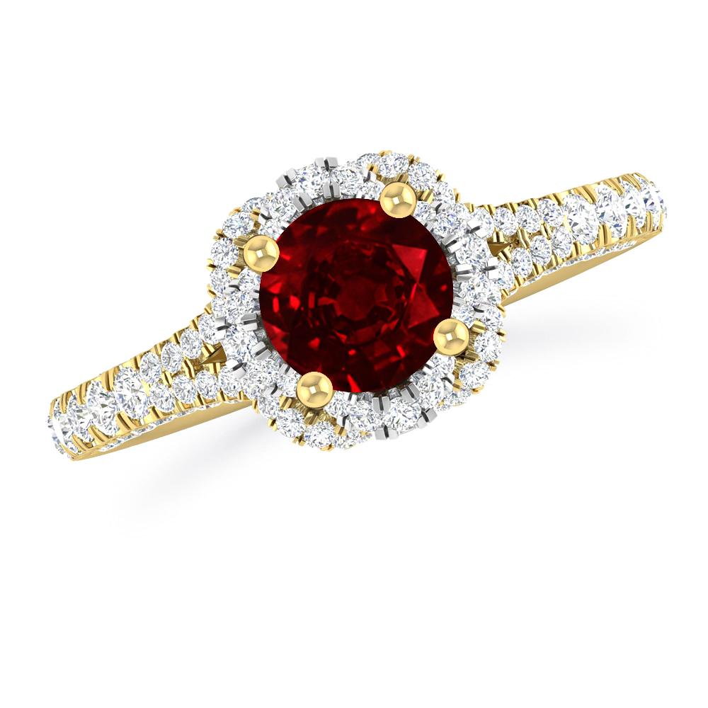 Yellow Gold - Ruby