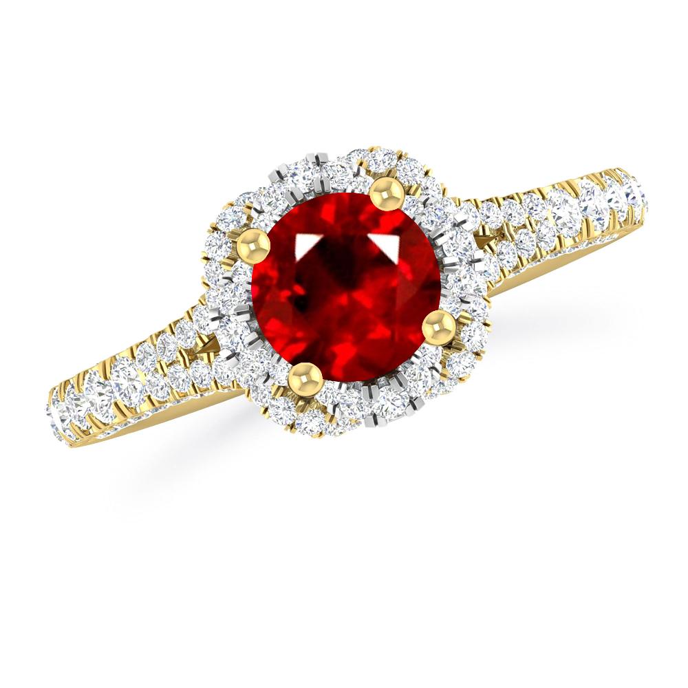 Yellow Gold - Ruby