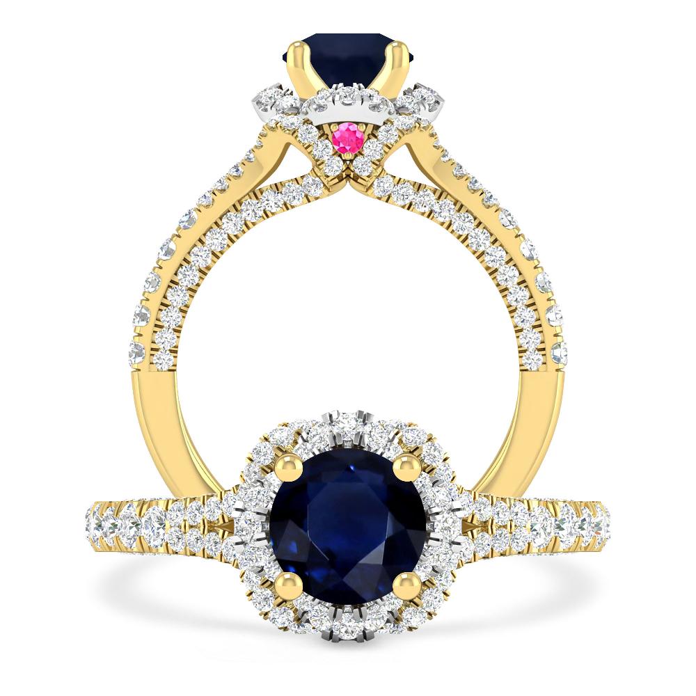 Yellow Gold - Sapphire