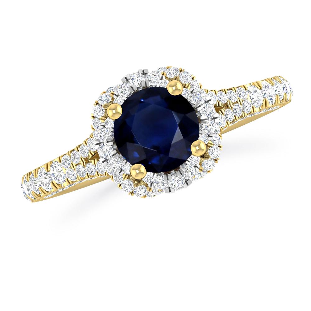 Yellow Gold - Sapphire