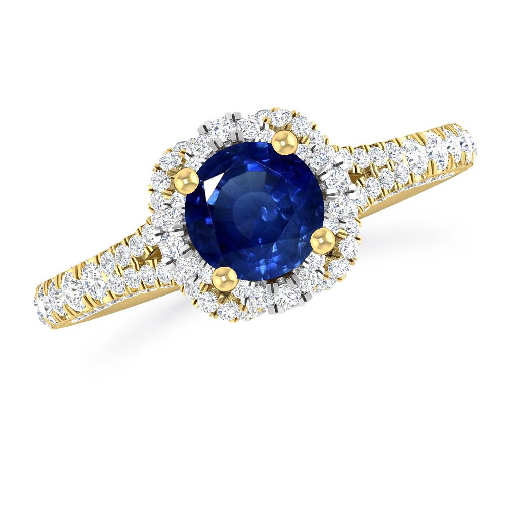 Yellow Gold - Sapphire