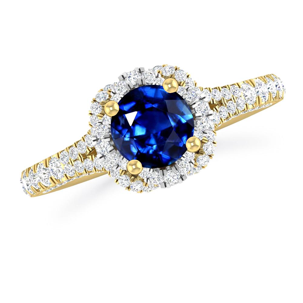 Yellow Gold - Sapphire