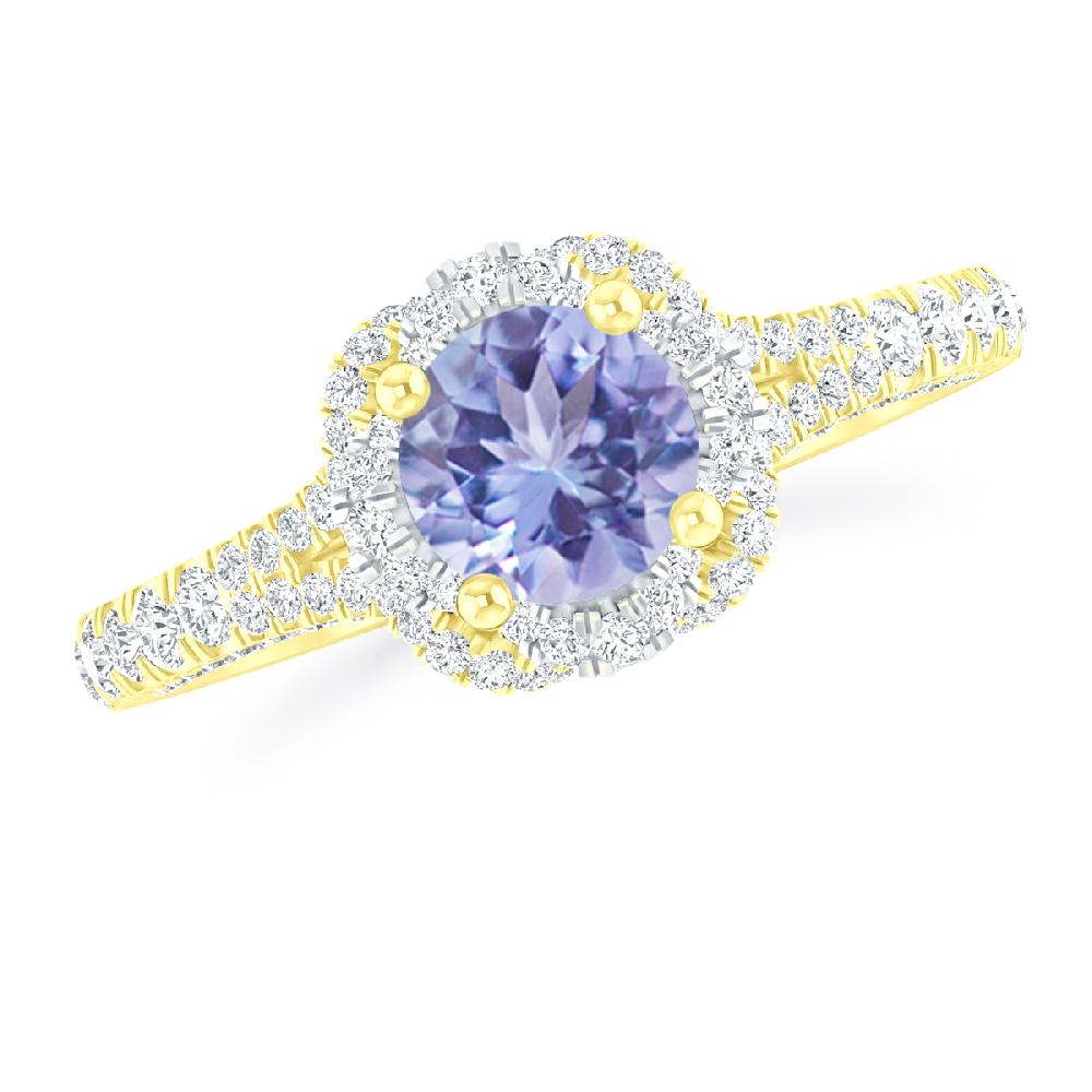 Yellow Gold - Tanzanite