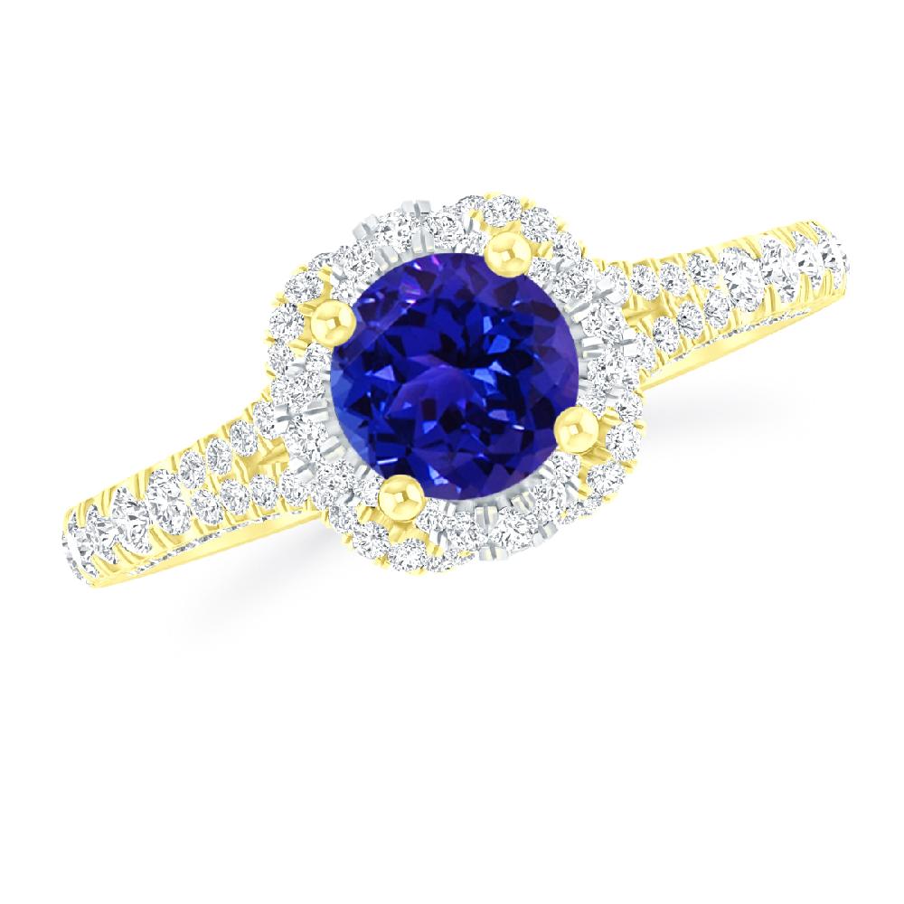 Yellow Gold - Tanzanite