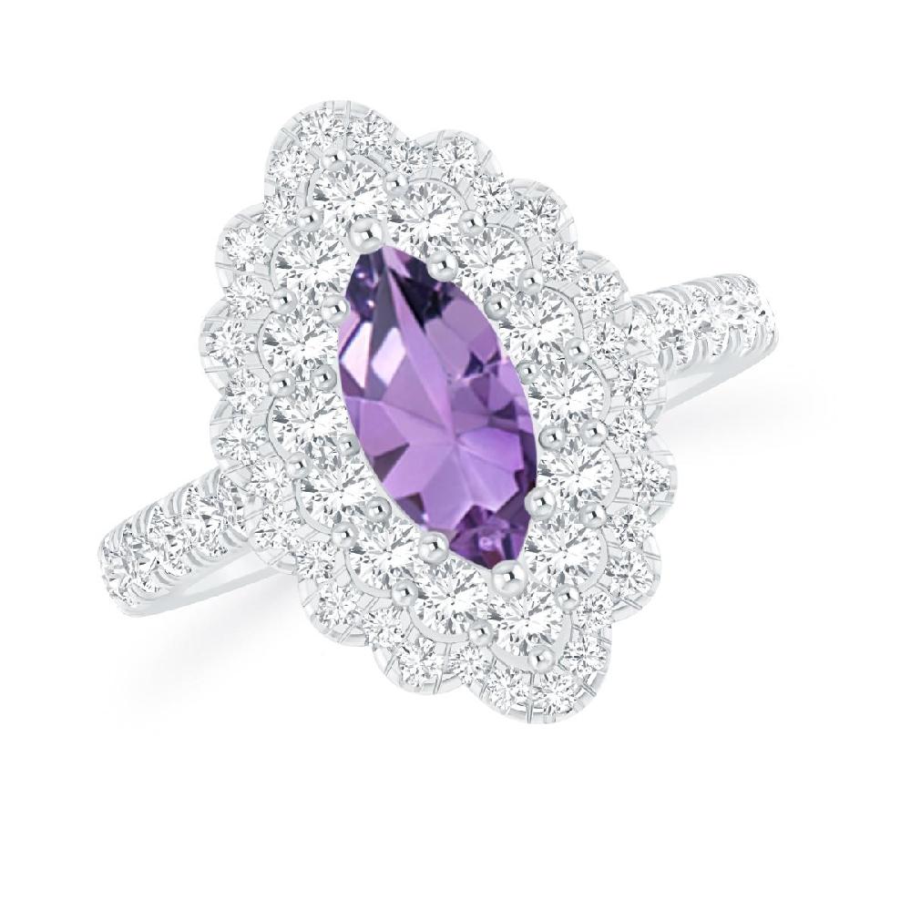 White Gold - Amethyst