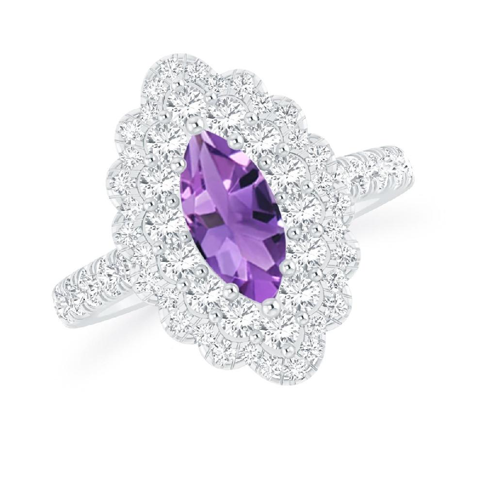 White Gold - Amethyst