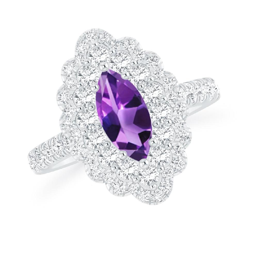 White Gold - Amethyst