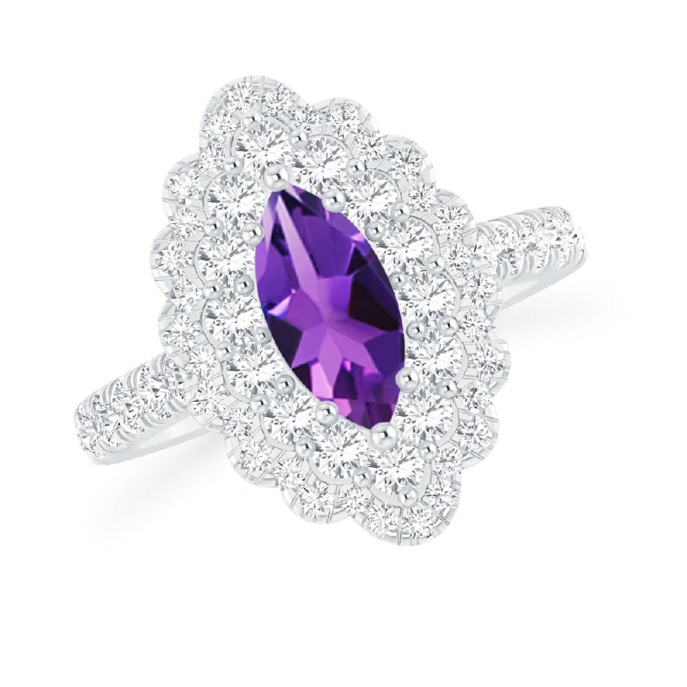 White Gold - Amethyst