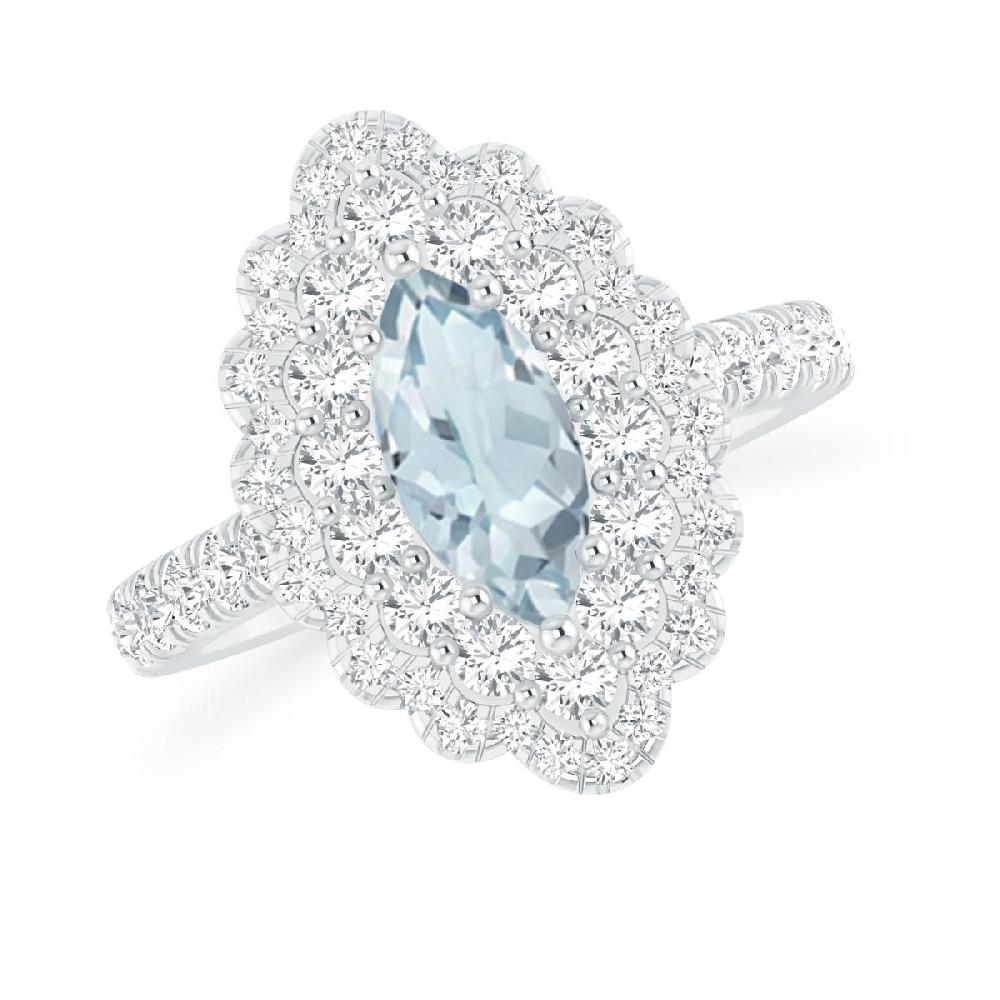 White Gold - Aquamarine