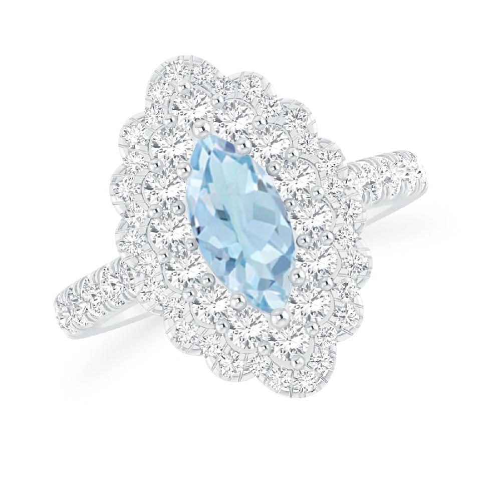 White Gold - Aquamarine