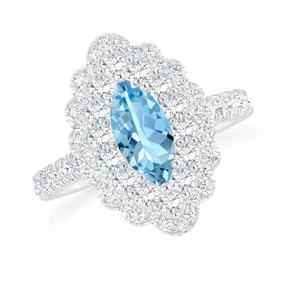 White Gold - Aquamarine