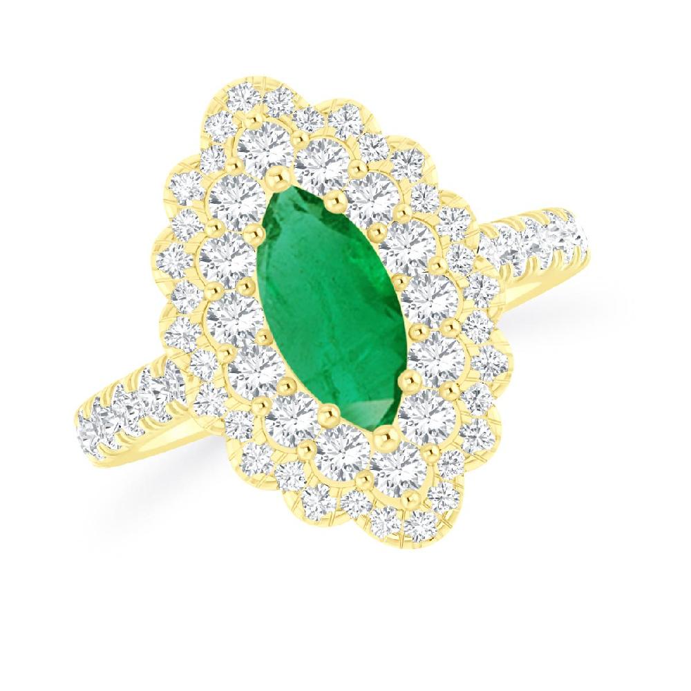 Yellow Gold - Emerald