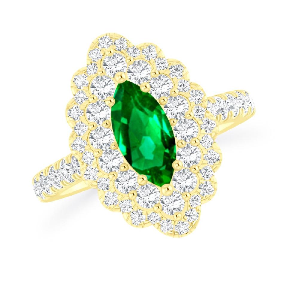 Yellow Gold - Emerald