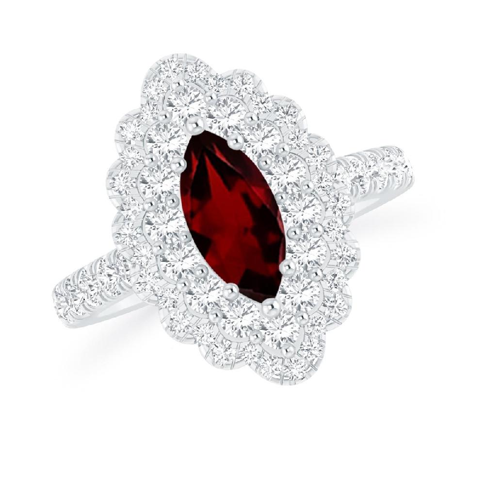 White Gold - Garnet