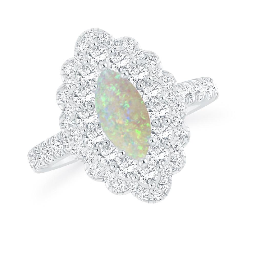 White Gold - Opal