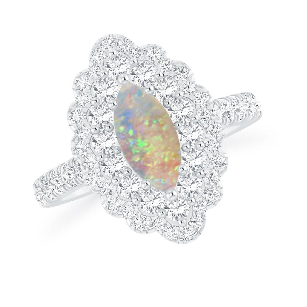 White Gold - Opal