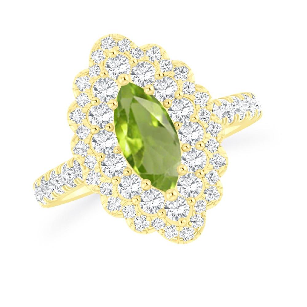 Yellow Gold - Peridot