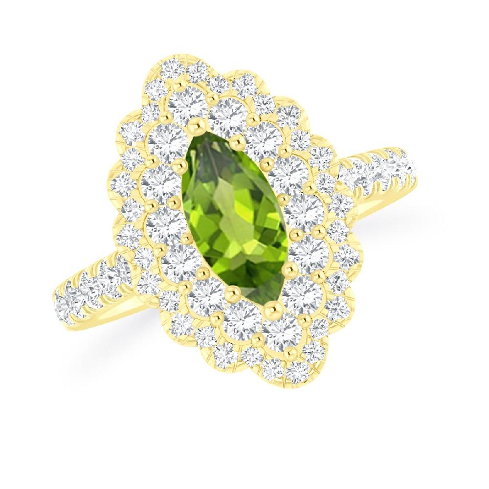 Yellow Gold - Peridot