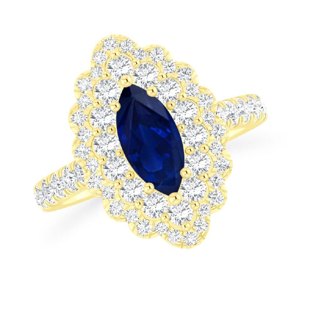 Yellow Gold - Sapphire