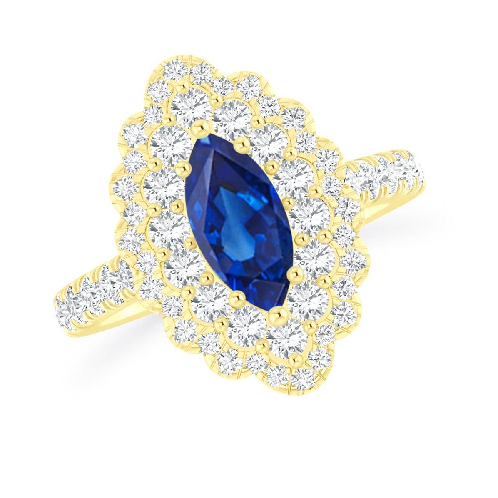 Yellow Gold - Sapphire