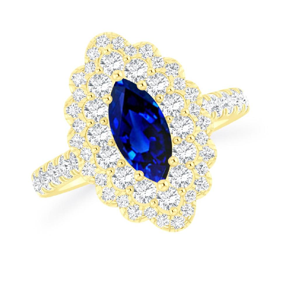 Yellow Gold - Sapphire