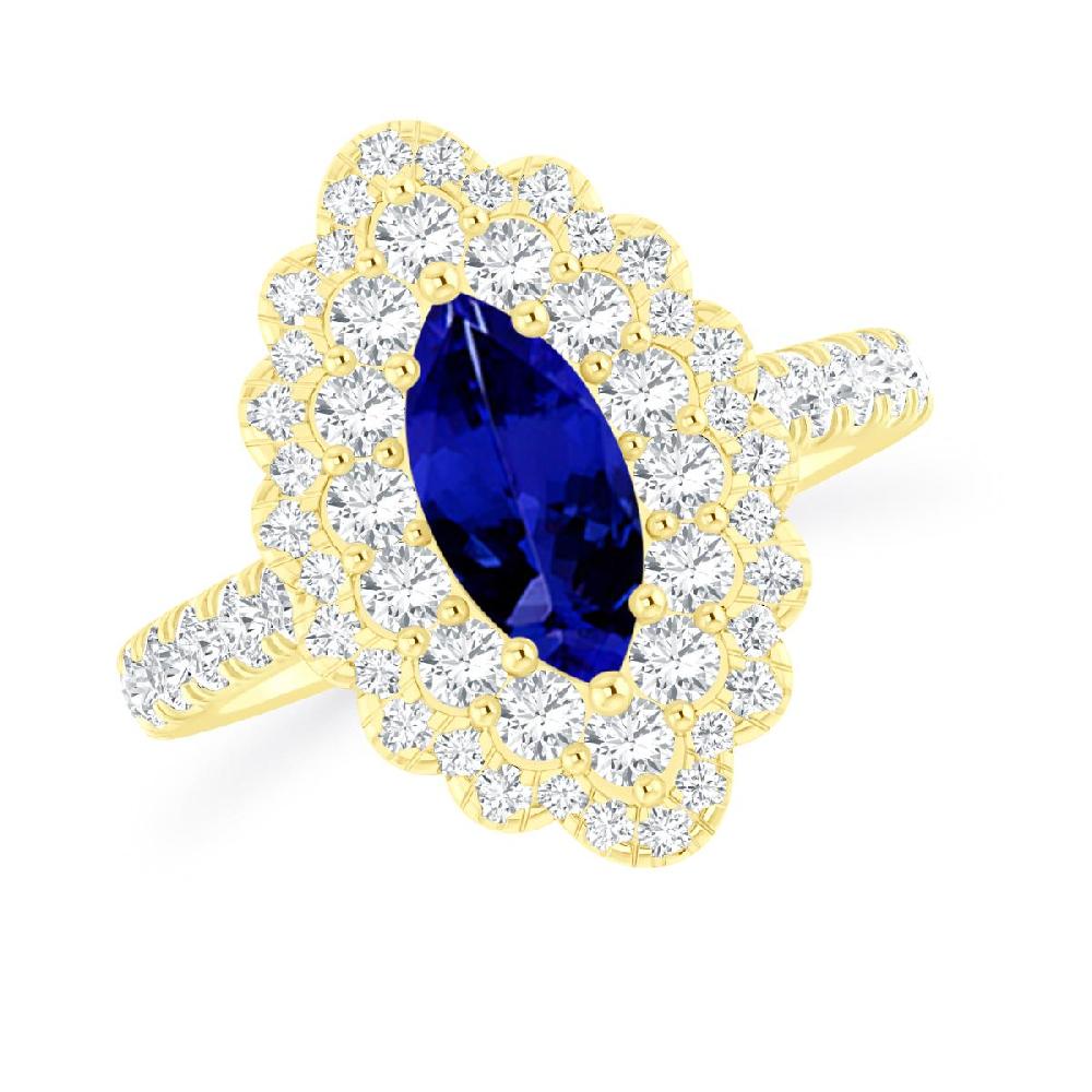 Yellow Gold - Tanzanite