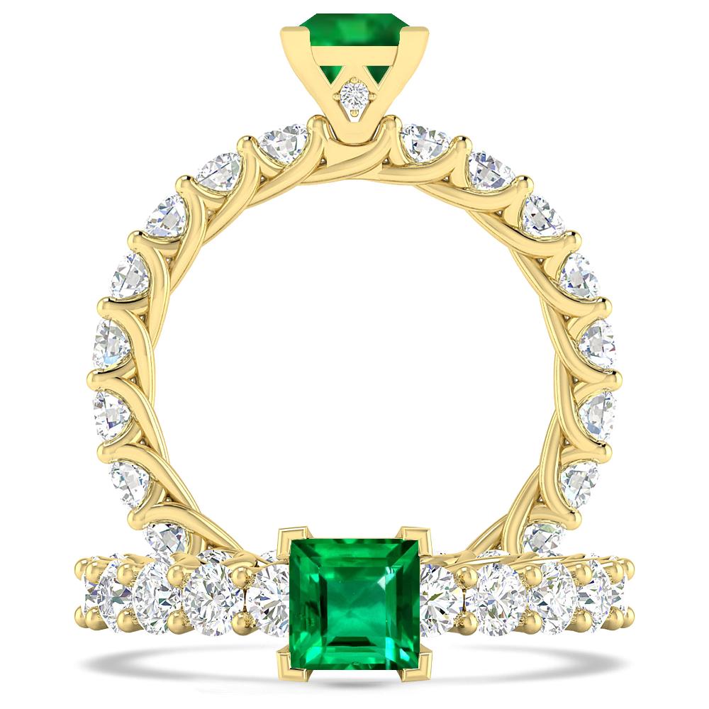 Yellow Gold - Emerald