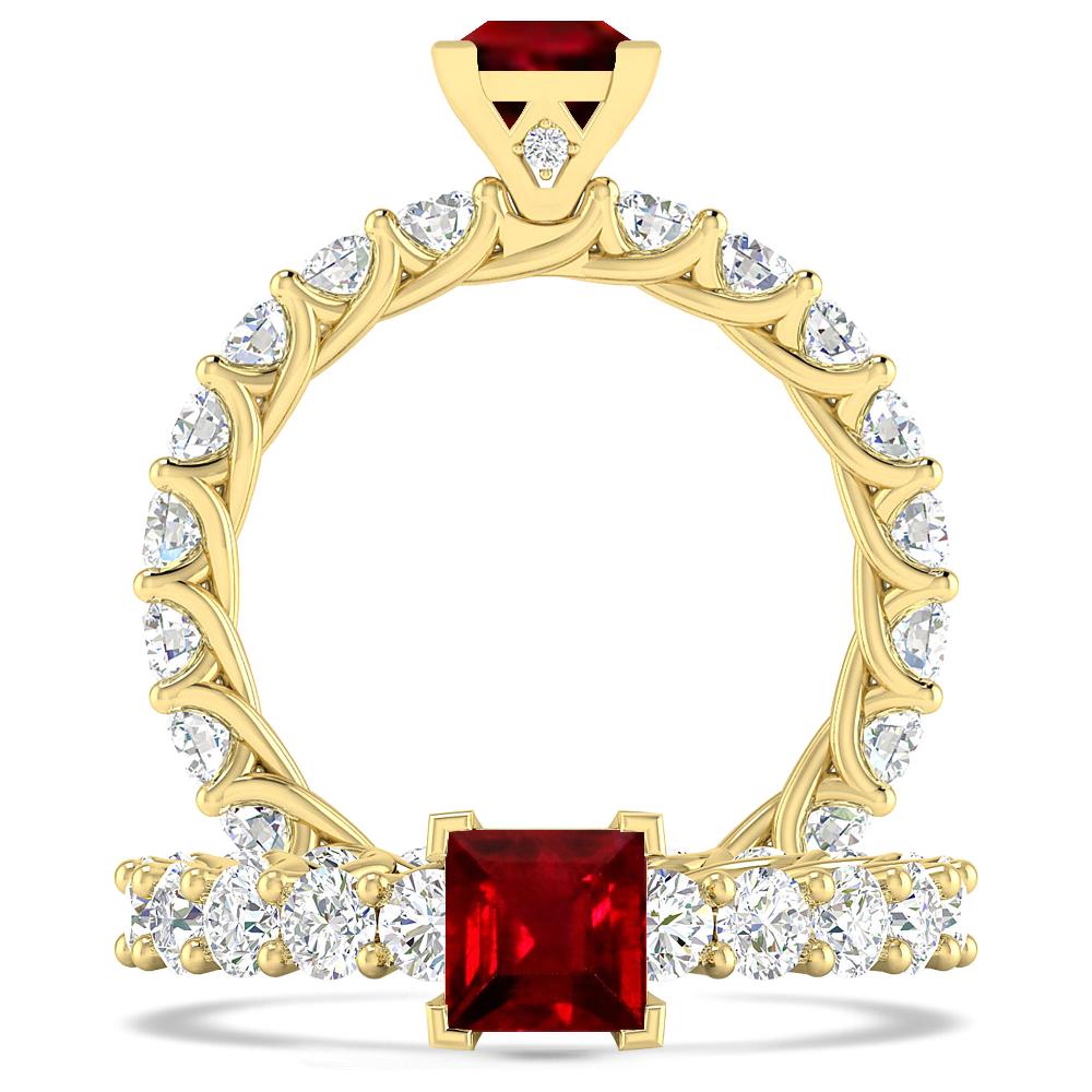 Yellow Gold - Ruby