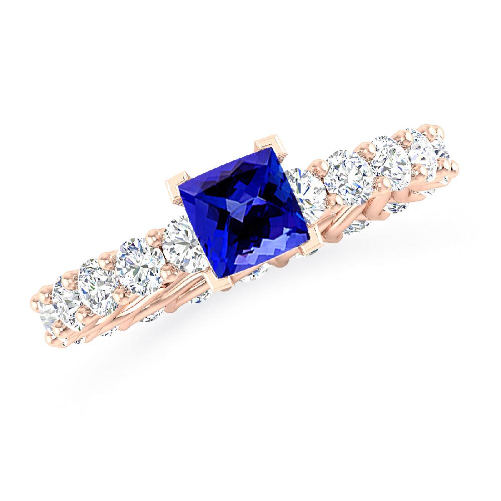 Rose Gold - Tanzanite