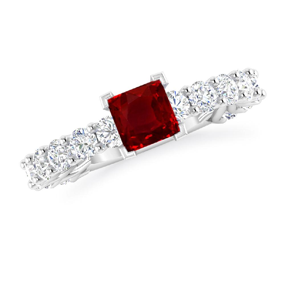 White Gold - Ruby