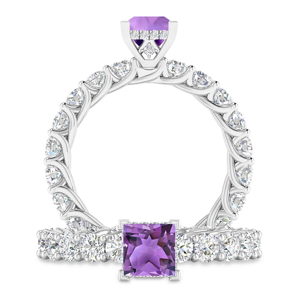 White Gold - Amethyst