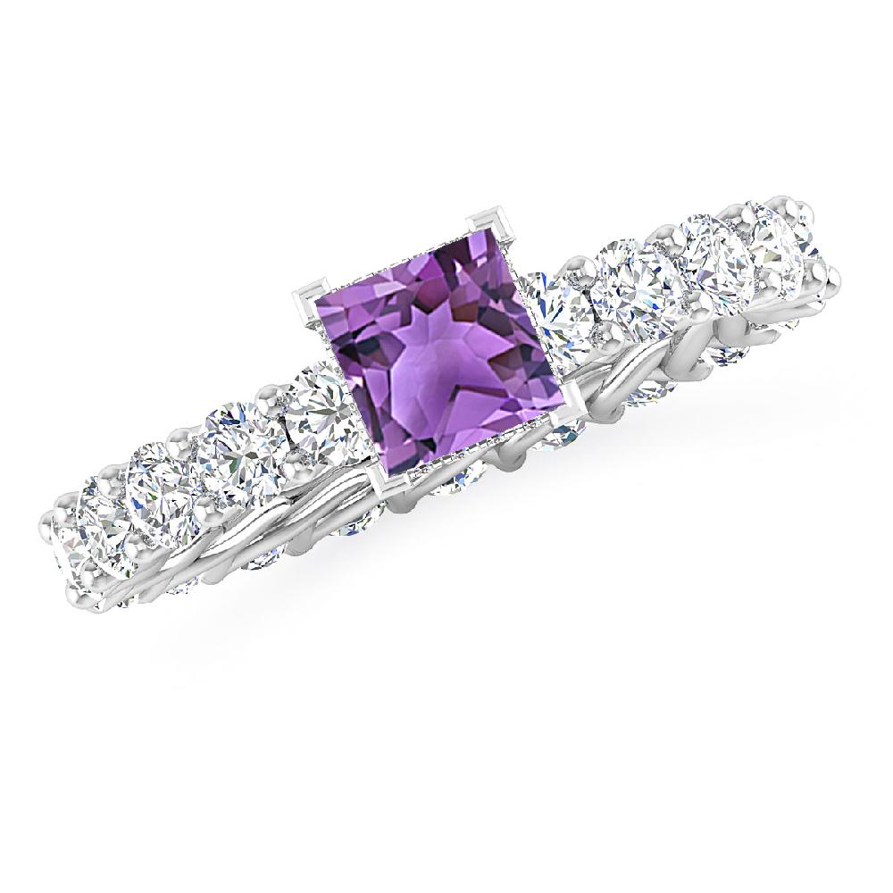 White Gold - Amethyst