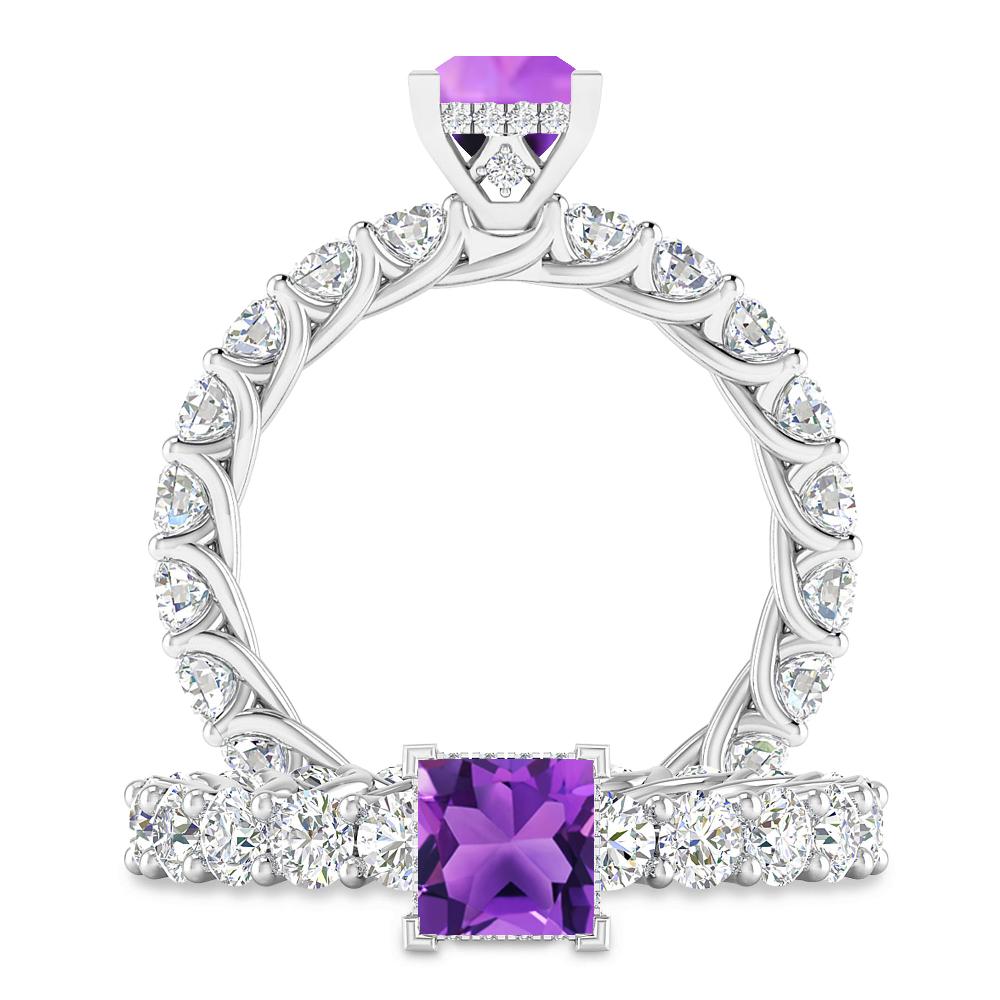 White Gold - Amethyst