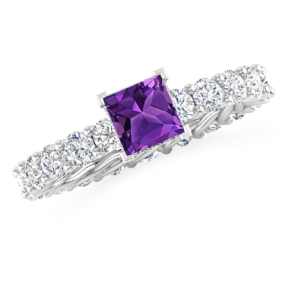 White Gold - Amethyst