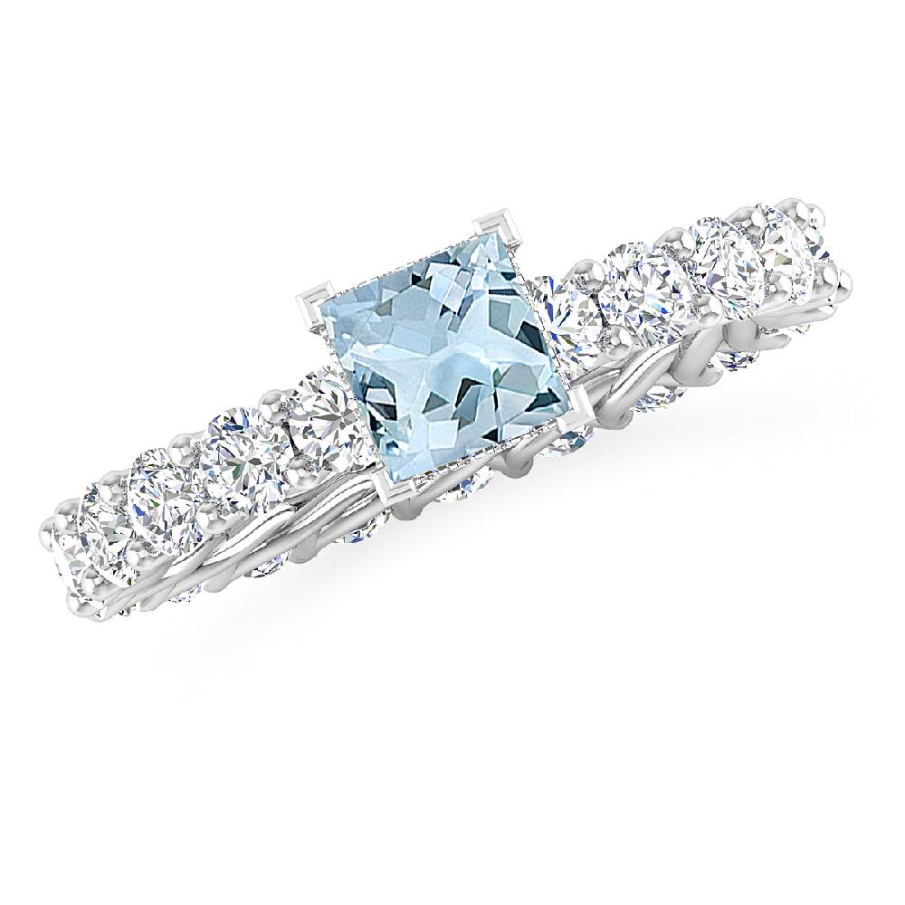 White Gold - Aquamarine