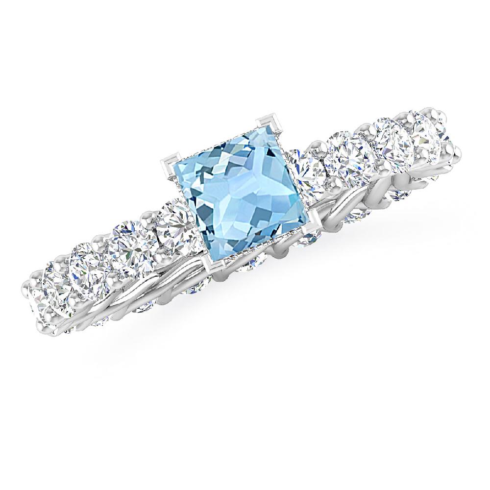 White Gold - Aquamarine