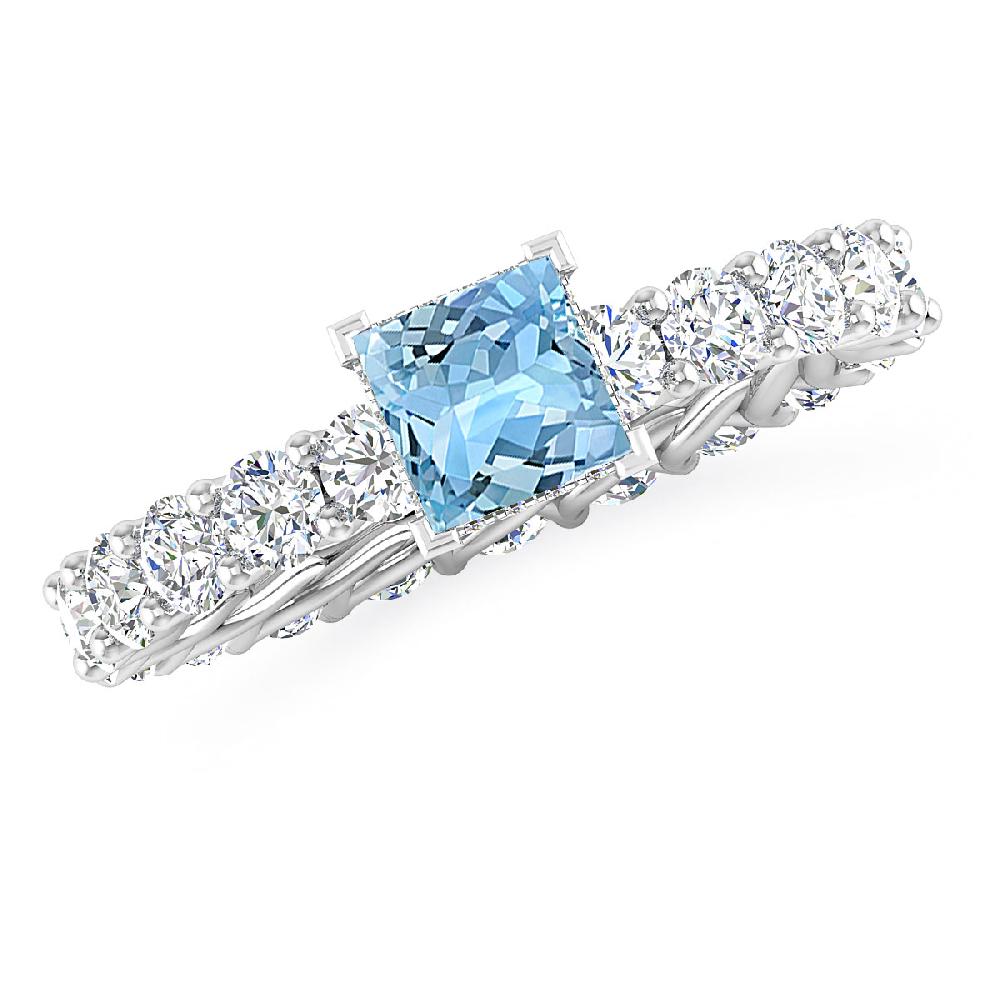 White Gold - Aquamarine