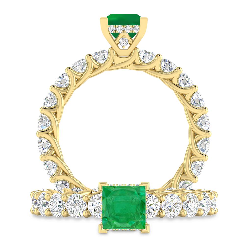 Yellow Gold - Emerald