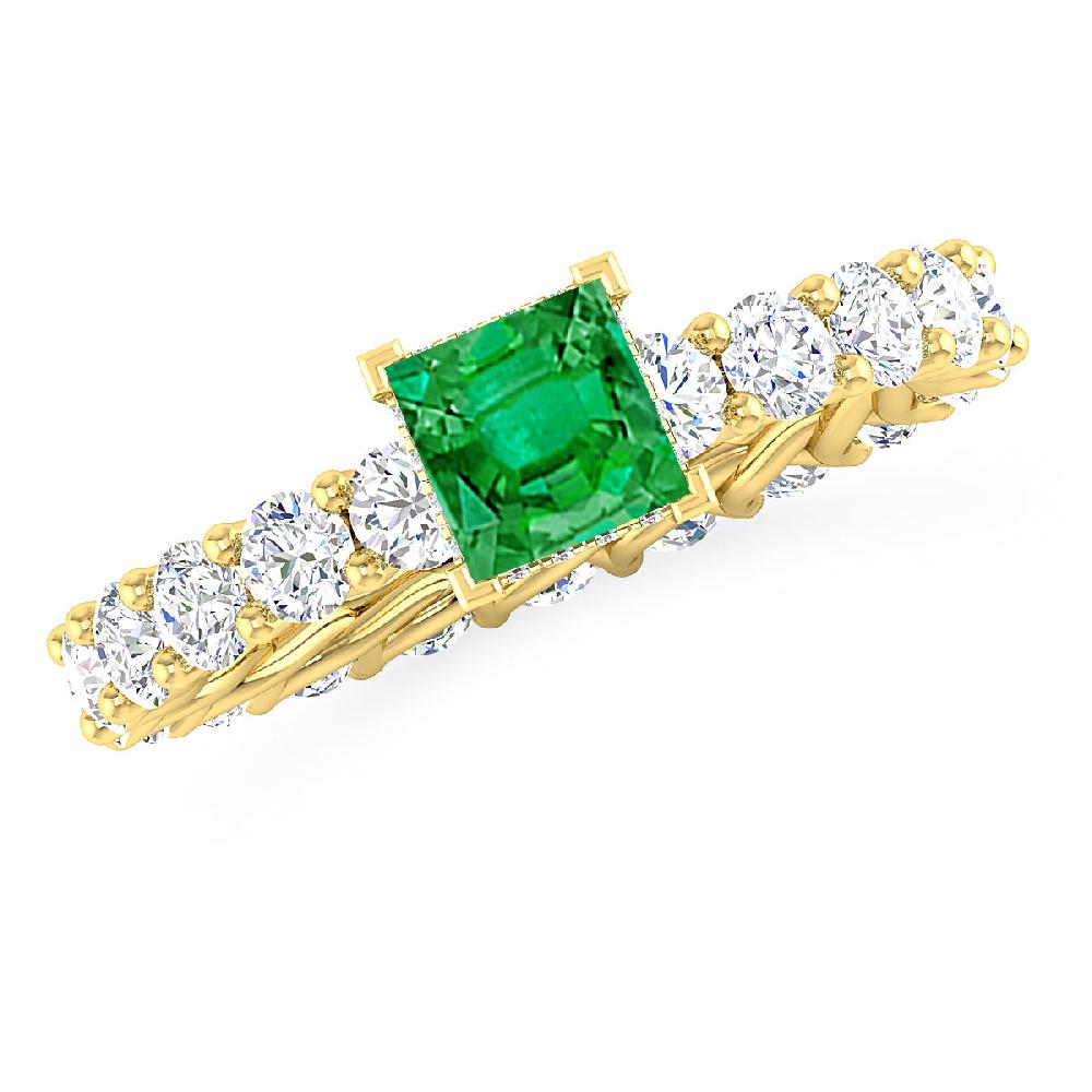 Yellow Gold - Emerald