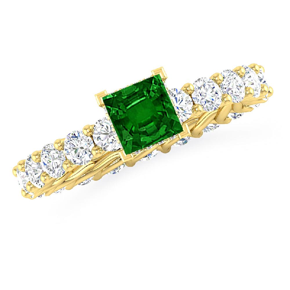 Yellow Gold - Emerald