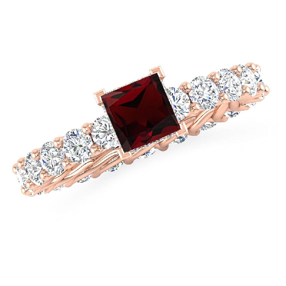 Rose Gold - Garnet